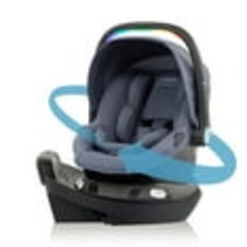 Evenflo Revolve180 LiteMax NXT Rotational Infant Car Seat with SensorySoothe (Flint)