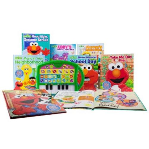 Pi Kids Sesame Street My First Music Fun Keyboard Composer & 8-book Library Boxed Set