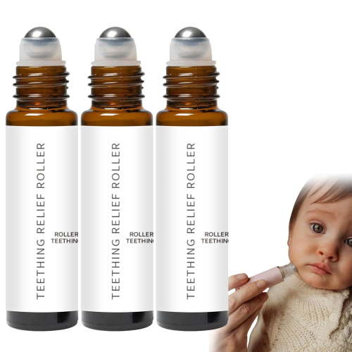 A Thousand Roses Teething Roller Oil, Velaria Teething Roller, Glowfare Teething Roller, Natural Teething Relief for Babies, Teething Roller All Natural for Babies