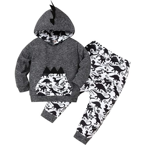 Toddler Baby Boys Clothes Pant Set Long Sleeve Hoodie Tops and