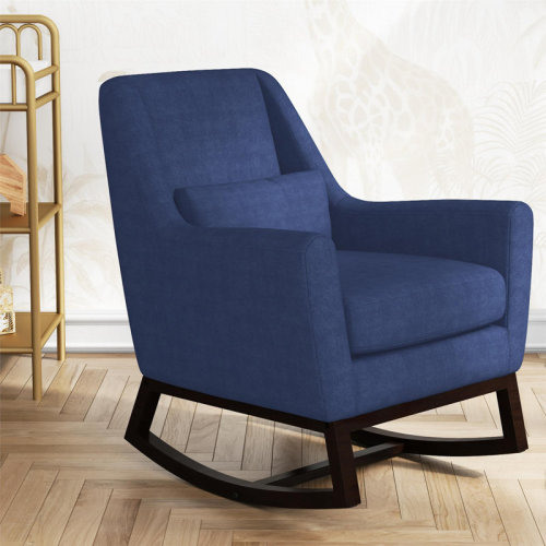Little Seeds Sophie Mid-Century Rocker With Lumbar Pillow & Reviews | Wayfair