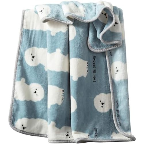 Comfy Fleece Flannel Toddler Blanket for Crib,Stroller Wrap Blanket for Baby Toddler,Warm Cozy Kid Throw Blanket for Bedroom Couch Sofa Bed Boys and Girls(40x50 Inch,Fluffy Puppy)