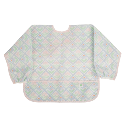 Apple Of My Isla, Pastel Floral Cover Everything Bib