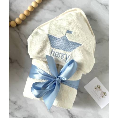 Custom Hooded Baby and Toddler Bath Towel Gift 100% Cotton