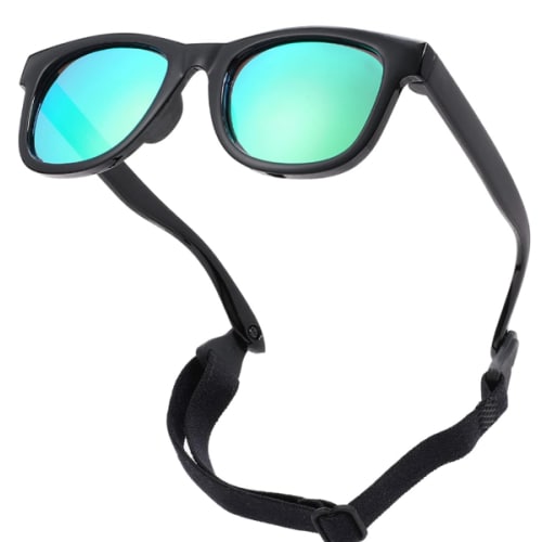 COASION Bendable Flexible Polarized Newborn Baby Sunglasses with Strap for Infant Boys Girls Age 0-12 Months CA8042
