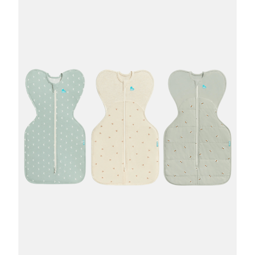 Swaddle Up Starter Bundle | 1.0 | 1.5 | 2.5 TOG | Olive Moon | Oatmeal Twigs | Olive Bees