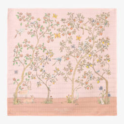 Atelier Choux Paris - Pink Bloom Swaddle (97cm) | Childrensalon