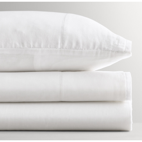Ultra-Fine Organic Cotton Solid Crib Fitted Sheet | RH Baby & Child