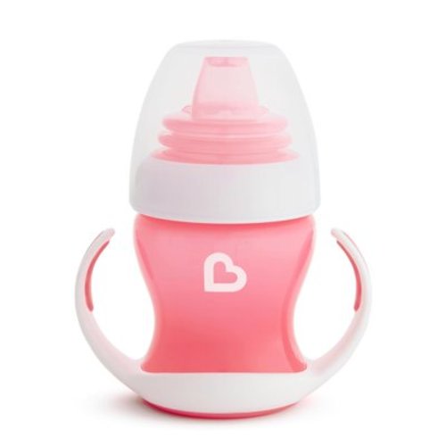 Munchkin® Gentle™ Transition Infant Sippy Trainer Cup, 4 oz, Pink, Unisex