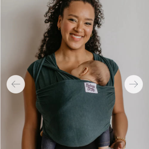 The Mckee Beluga Baby Wrap | Teal Bamboo Baby Carrier - Beluga Baby Carriers