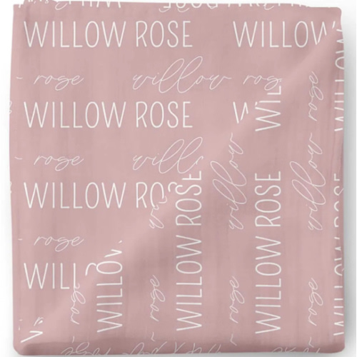 Personalized Baby Name Swaddle Blanket