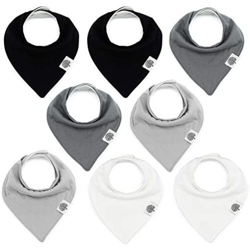 Parker Baby Bandana Drool Bibs 8 Pack Baby Bibs for Boys, Girls, Unisex - Soft & Stylish Teething Bibs for Babies