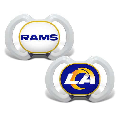BabyFanatic Pacifier 2-Pack - NFL Los Angeles Rams - Officially Licensed League Gear