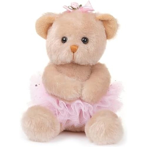 Bearington Collection Bella Plush Ballerina Teddy Bear Stuffed Animal, 6 Inch