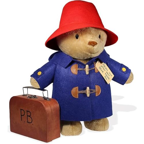 YOTTOY Paddington Bear Collection | Classic Paddington Bear Stuffed Animal Plush Toy w/ Suitcase - 16”H