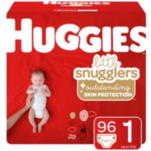 Huggies Little Snugglers Baby Diapers, Size 1, 96 Ct, Giga Jr Pack