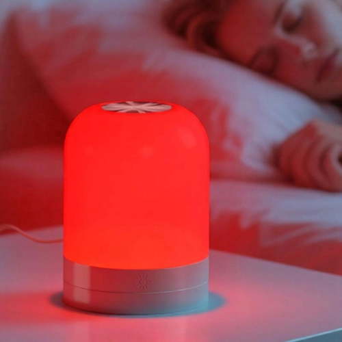 Nursery Night Light for Sleep: Dimmable 2-in-1 Light, 670nm, Blue Light Blocking, USB Rechargeable No Flicker Amber & Red