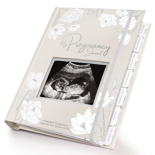 Pregnancy Journal, Pregnancy Announcements - 80 Pages Hard Cover Baby Books For Mom To Be Gift, Baby Memory Book Keepsake, Gender Reveal Gifts For New Moms, Shower & Registry (Clay)