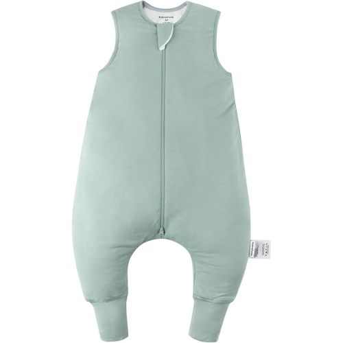 Rayon Made from Bamboo Toddler Sleep Sack with Feet 6-12 Months 1.0 Tog Ultra Soft Toddler Sleeping Sack Baby Sleep Bag Walker Quilted Wearable Blanket with Legs 2-Way Zipper Lightweight