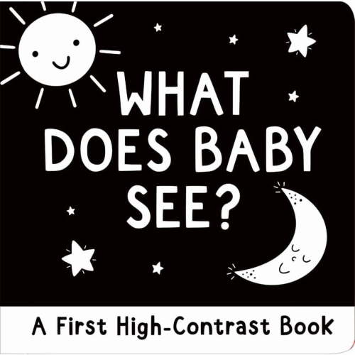 Simon Abbott, Baby Board Book, What Does Baby See?, High-Contrast