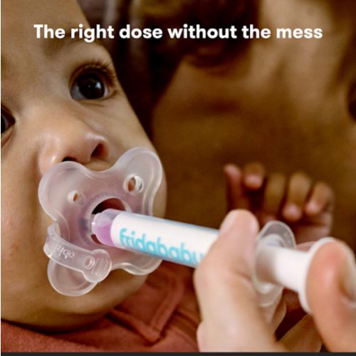 Frida Baby Medicine Pacifier Syringe, Accu-Dose Paci, Medi Frida Dispenser for Mess & Fuss Free Use, Made in USA