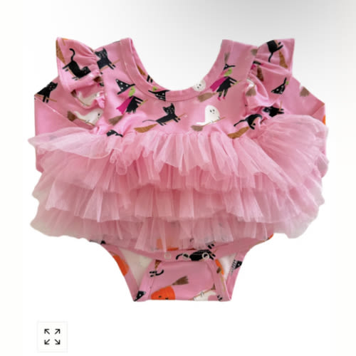 Long Sleeve Tutu Bodysuit, Broomstick Friends Pink – SpearmintLOVE