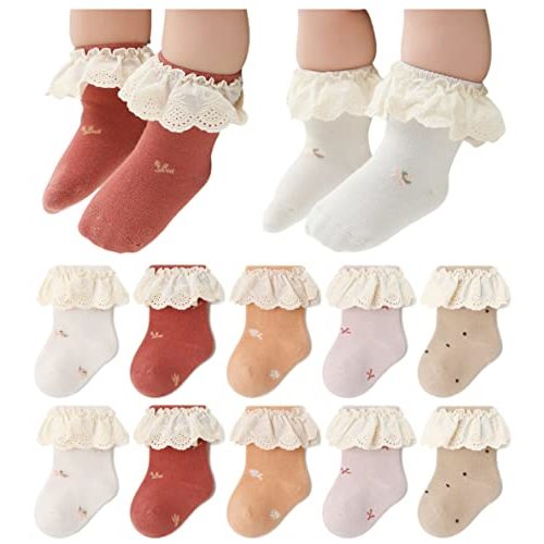 Toptim Newborn Baby-girls Socks and Bow Infant Toddler Ankle Socks