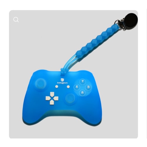 Lil Pro Controller In Frosted Blue Baby Teether – BabyGlitch