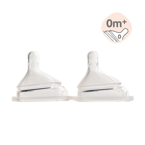 Hegen Nipple Extra Slow Flow, 2-Pack (0 months)