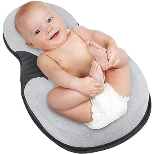 Portable Snuggle Bed - Mestron Co-Sleeping Bed for 0-6 Months Baby Head Support Adjustable with 3D Breathable & Ultra Soft Infant Floor Bed for Infant & Toddler Travel Beds Baby Registry Search (Bear)