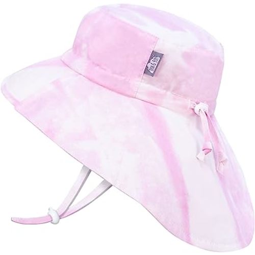 JAN & JUL Girls' Grow-with-Me Cotton Adventure Sun Hat with Large Brim