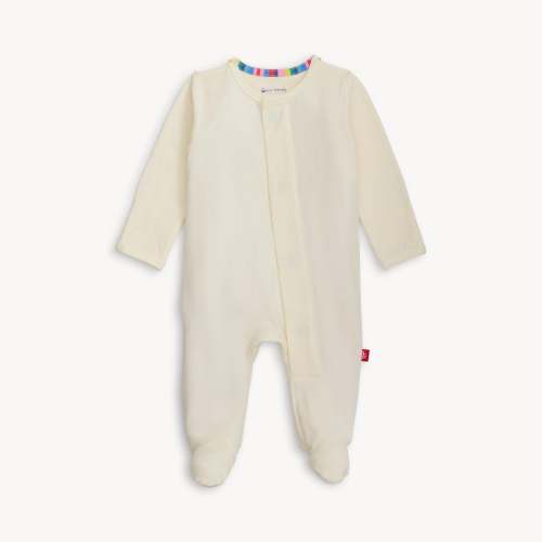 cream CloudStretch™ magnetic footie – Magnetic Me