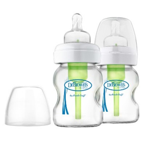 Dr. Brown's Options Glass Baby Bottles 2pk 5oz