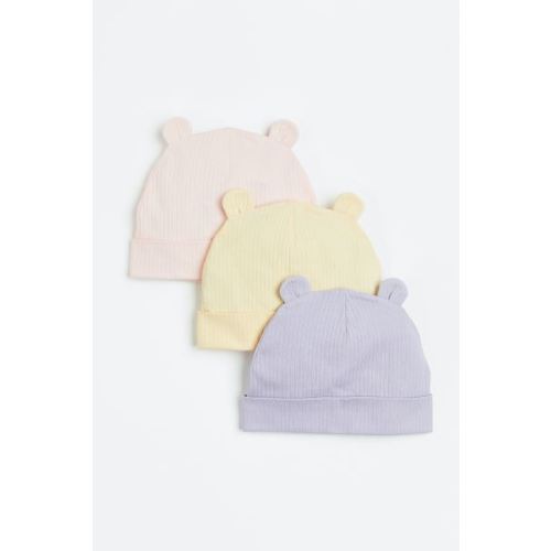 3-pack Ribbed Jersey Hats