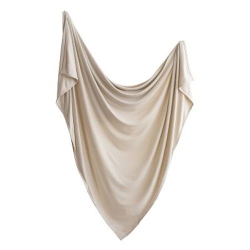 Mushie Spandex Stretch Blanket Swaddle, Color: Fog