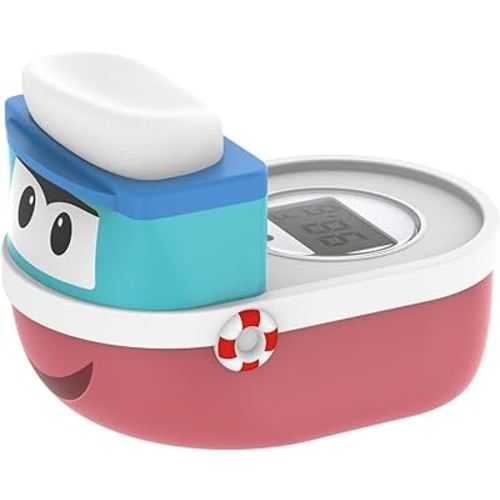Baby Bath Thermometer for Newborn | Digital Bath Water Temperature Sensor | Infants Bathtub Thermometer with Visual Alarm | Kids Bathing Floating Toy
