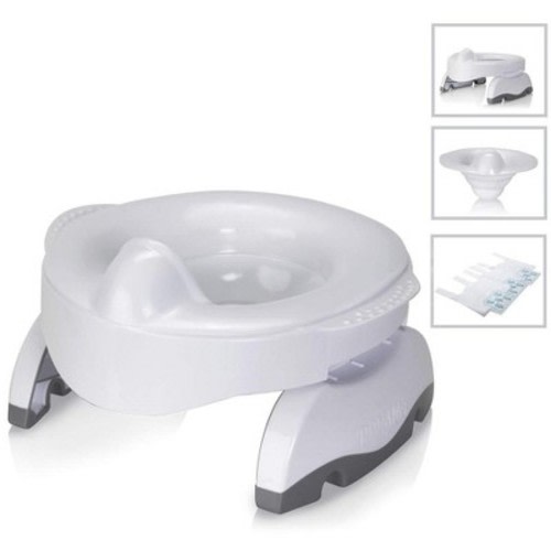 Kalencom 2in1 Potette Plus Premium Travel Potty and Reusable Hard Liner for Home Use. Folds on Patented Hinge for Travel