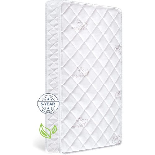 Premium Foam Dual-Sided Crib & Toddler Mattress,100% Knitted Fabric,Premium Fleece-Hypoallergenic,5"Firm Soft Crib Mattress, Non-toxic Toddler Bed Mattress Fits Standard Full-Size Cribs & Toddler Beds - Simple