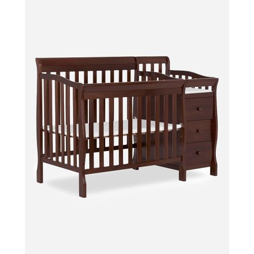 Dream On Me Jayden 4-in-1 Convertible Mini Baby Crib with 3 Drawer Changer
