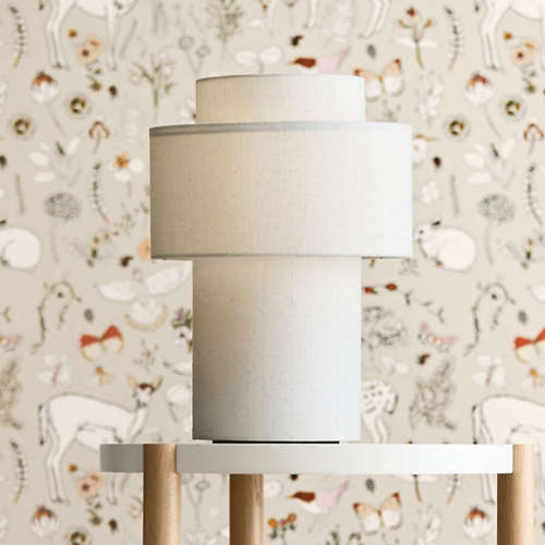 Reese Natural Linen Kids Table Lamp