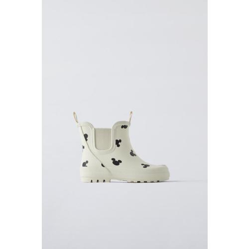 MICKEY MOUSE DISNEY RAINBOOTS, Off White - size 6.5