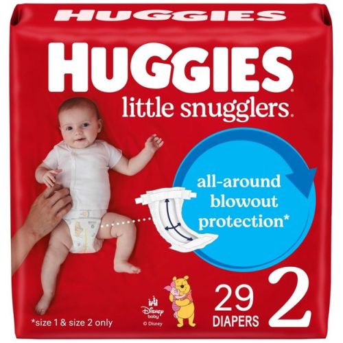 Huggies Little Snugglers Diapers - Size 2 - 29ct: 12 to 18 lbs, Wetness Indicator, All-Night Protection Zone
