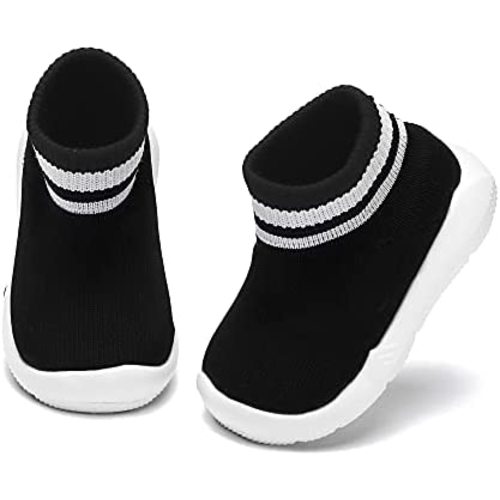 Engtoy Baby Shoes Baby Sock Shoes Baby Walking Shoes Infant Non-Slip Breathable Slippers with Soft Rubber Sole Baby Boys Girls Slip On Sneakers