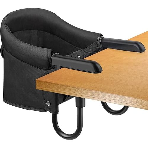 Hook On High Chair, Attach to Fast Table Chair,Clip on High Chairs to Table,Foldable Storage Feeding Baby Seat for Baby Toddler Home and Travel,Lightweight Space-Saving Design,Portable High Chairs