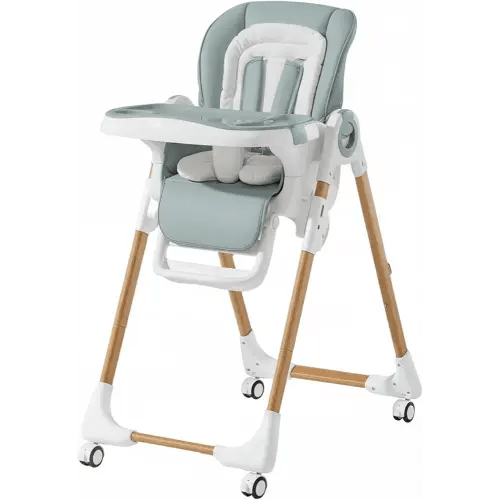 Mallify Convertible High Chairs for Babies and Toddlers, Height Adjustable Baby High Chair, High Chair with Removable Tray, Adjustable Backrest, Portable Baby Dinning Chair with Lockable Wheels