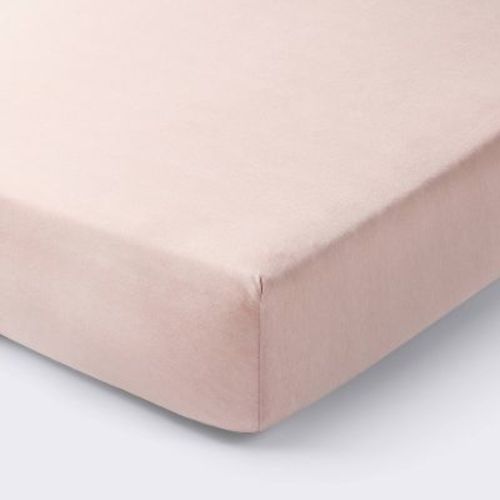Polyester Rayon Fitted Crib Sheet - Heirloom Pink - Cloud Island™