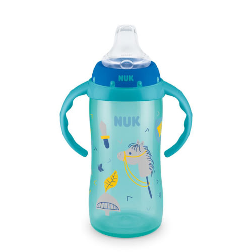 NUK Learner Cup, 10oz, Soft Spout Sippy Cup, 1 Pack, Boy