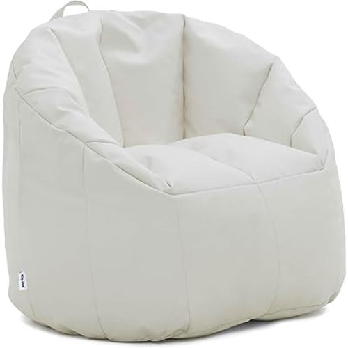 Big Joe Milano Outdoor Beanbag Chair White Marine