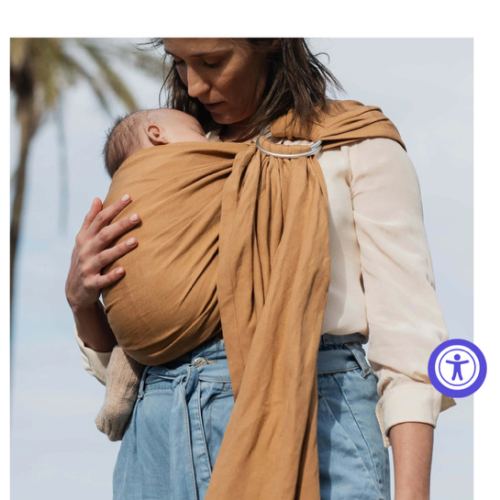 Boba Linen Ring Sling in Rye Brown – Boba Inc.