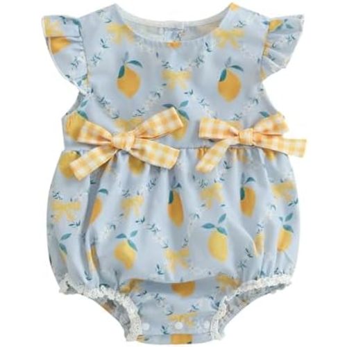 Newborn Baby Girl Farm Clothes Chicken Embroidey Bubble Smocked Romper Plaid Bowknot Western Country Bodysuit Shirt